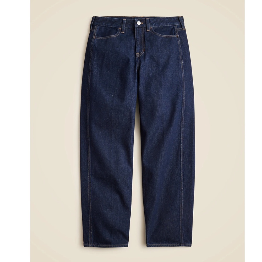 J crew barrel leg jeans size 25P NWT